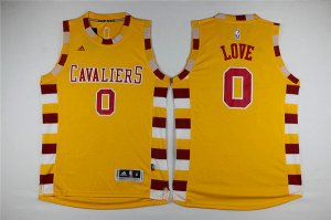 Maillot De Basket Cleveland Cavaliers Kevin Love 0 Tissus Sportif Fans Edition Jaune Lace